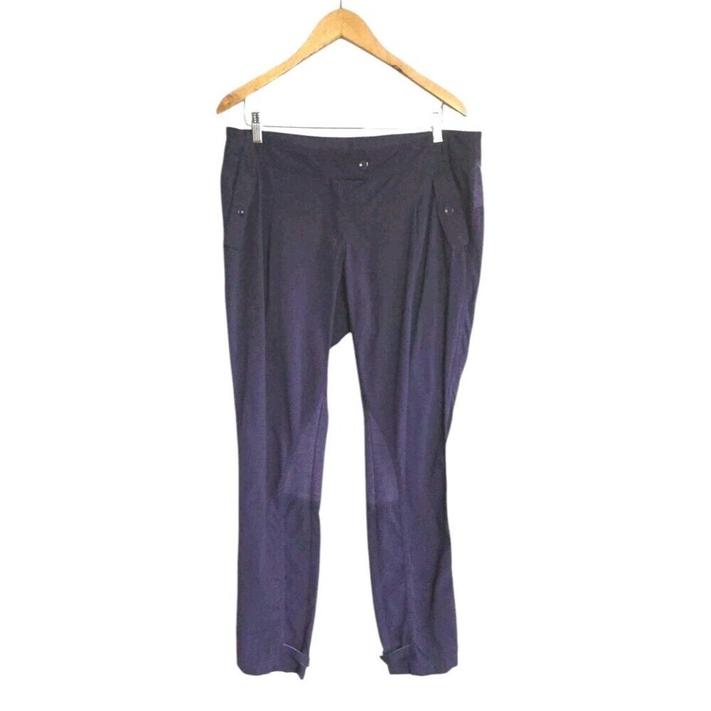 Lululemon Pedal Power Pant Women's 2 Purple Cycling Reflective Dense
